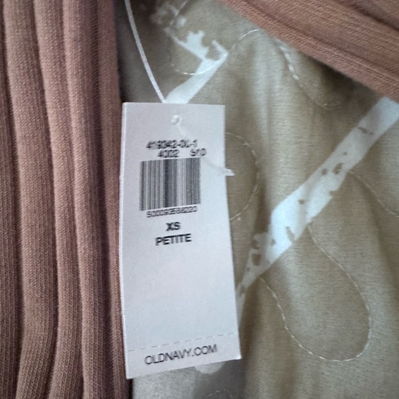 Old Navy Tan Ribbed Buttoned Long Sleeve Dress - Picture 5 of 5